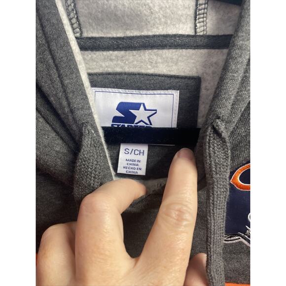 Starter Chicago Bears Pullover Hoodie Size S (b34.5) - Picture 7 of 8